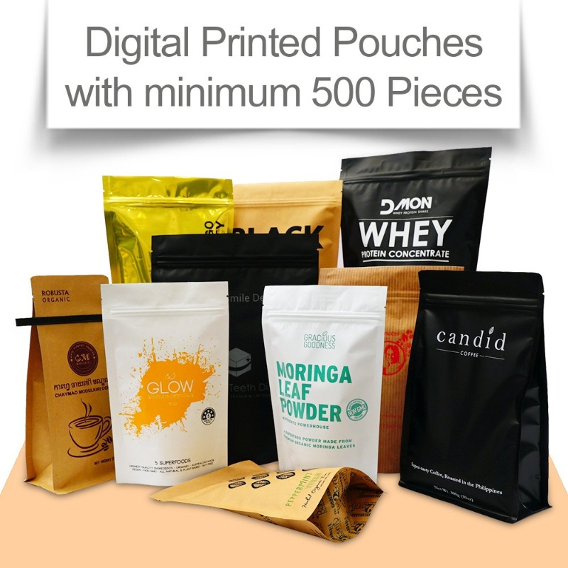 Wholesale Custom Printing Laminated Plastic Zipper Snack Stand Up Ziplock Pouch Mylar Bags Stand Up Pouches For Food Package