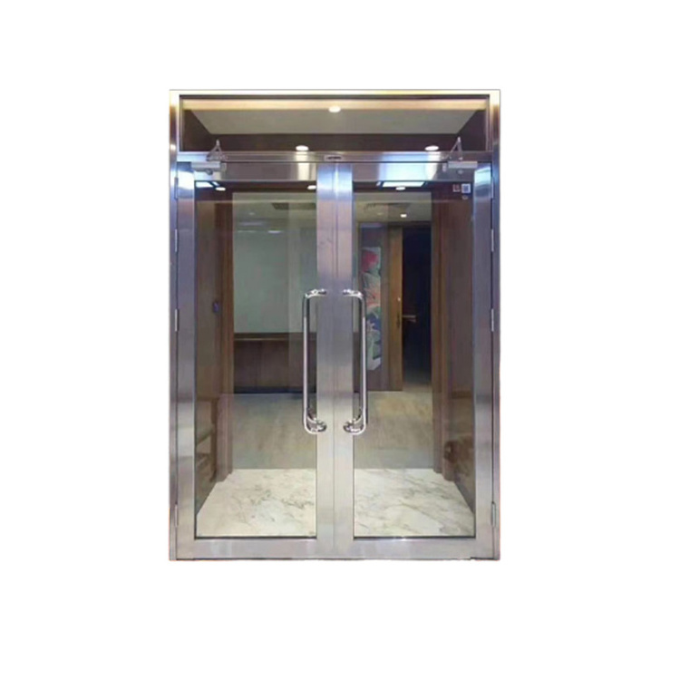 Direct Sales Advanced Frosted Kitchen Cabinet Doors Patch Fitting Center Lock Keeper Wood Frame Sliding Glass Door