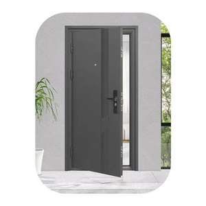 Bargain Front Metal Modern Exterior Security Doors Safety Grill Apartment Main Gate Design Stainless Steel Door