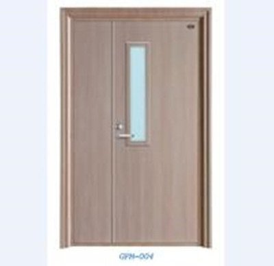 Commercial School Classroom Apartment Hospital Hotel Interior Room Soundproof Fire Rated Wooden Doors With Vision Glass Panel