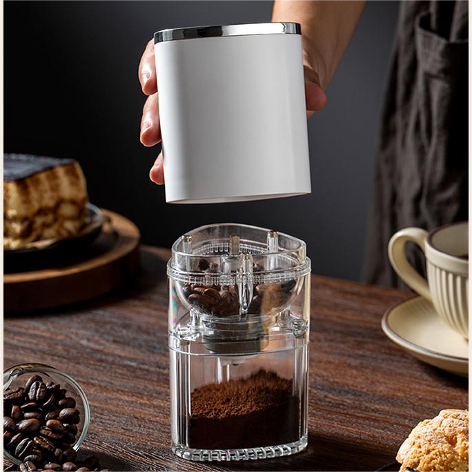 Small portable mini home kitchen coffee grinder machine mill automatic USB charging electric coffee grinder