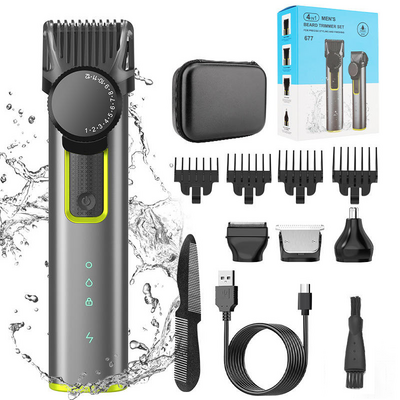 4 in 1 Rechargeable cordless electric hair Shaver Nose trimmers kit hair clipper set for men,professional hair trimmer clipper