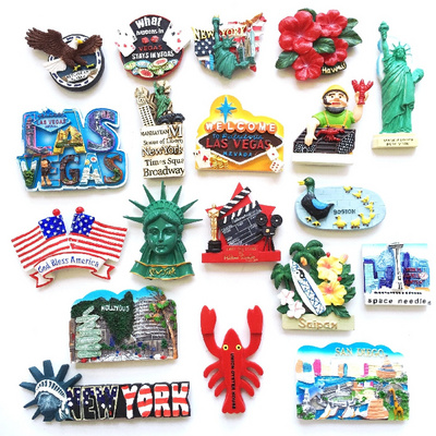 Wholesale Custom Printing Canada Countries Scenery 3D Souvenirs Polyresin Fridge Magnet Resin Refrigerator Magnet