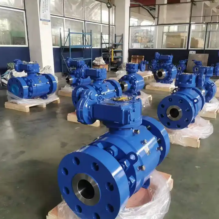 Full Bore 8inch Flanged Forged Split Body  API6D A105 Gear Box Operated Metal Seat Ball Valve for  Petroleum Industry