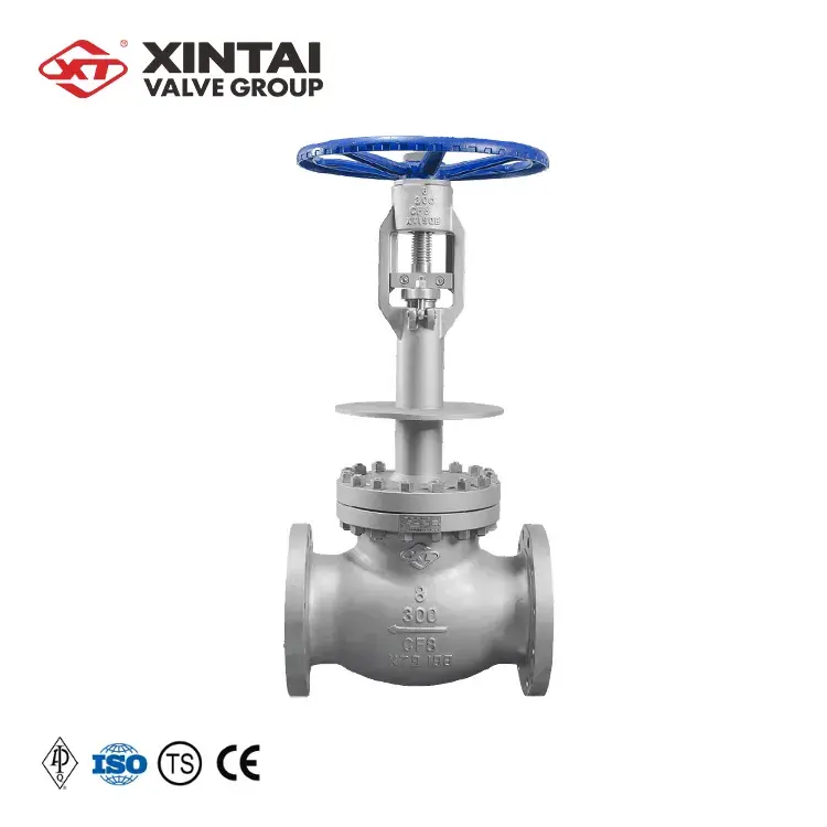 DJ41Y-300LBP OEM ODM 8inch Medium Pressure Handwheel Manual Flanged Cryogenic Globe Valve