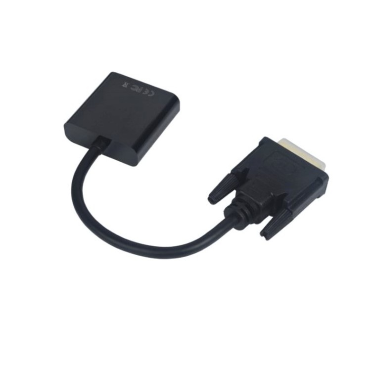 Support 1080P  24+1 Pin Male to VGA 15Pin Female Cable Video Converter for monitor dvi to vga Adapter