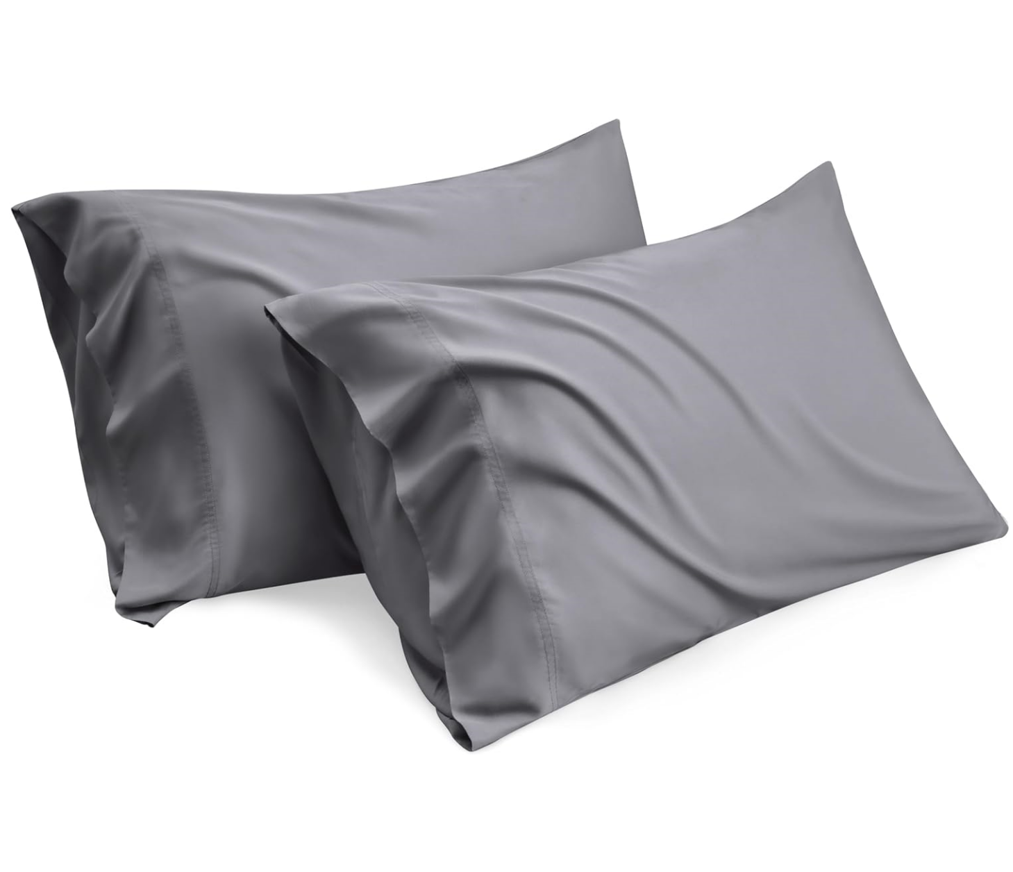 pillow covers home decor luxury, Cooling Pillow Cases Standard Size, Rayon Derived from Bamboo Dark Grey Pillowcase 2