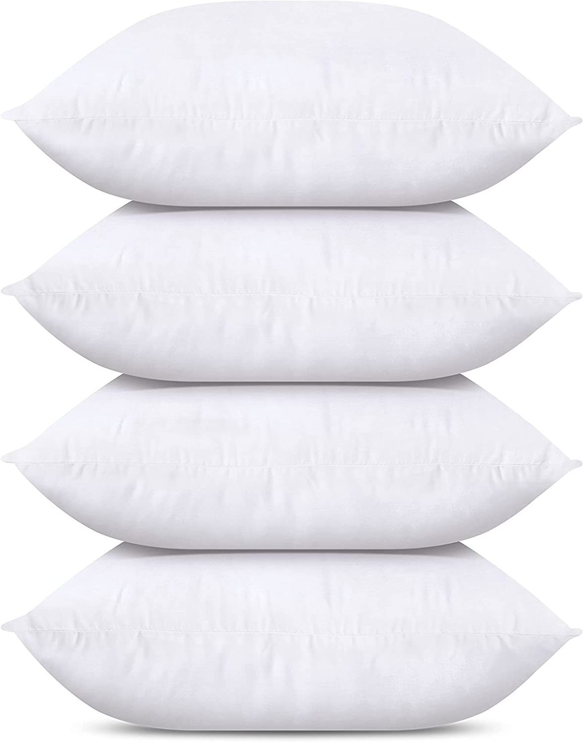 Hypoallergenic microfiber white throw pillow Insert square cushion pillow insert