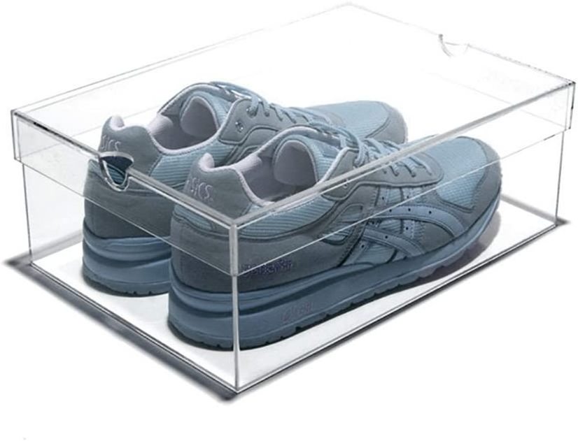 Acrylic Stackable Transparent Shoe Storage Box Custom Clear Shoe Box Selling Well Shoe Box Display Case