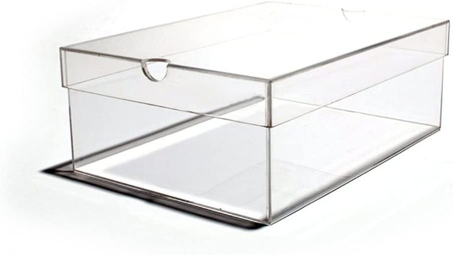 Acrylic Stackable Transparent Shoe Storage Box Custom Clear Shoe Box Selling Well Shoe Box Display Case