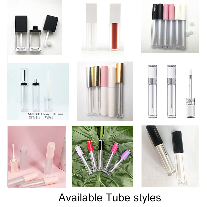 Wholesale custom logo lip glaze private label lipgloss kits Liquid Lipstick nude shiny lip gloss