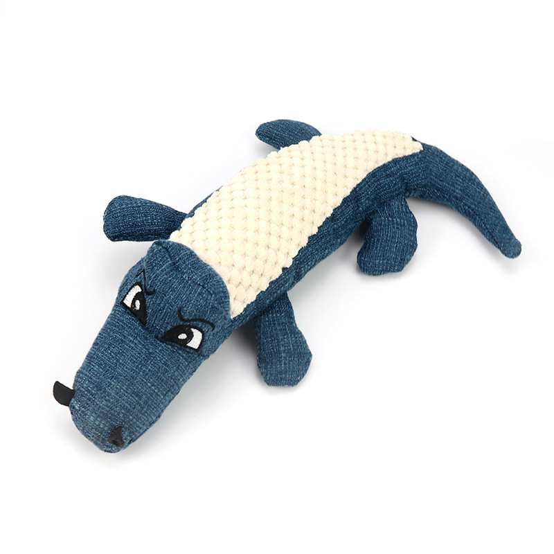 Pet Supplies Popular Dog Plush Toys Bite Resistant Pet Toys Simulation Crocodile Sounding Dog Toys Wholesale