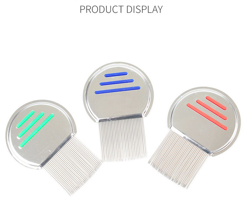 High-density Needle Combs Doesn't Hurt Pets Lice Comb Stainless Steel Pets Anti-lice Comb  Terminator For Pet Cat Dog