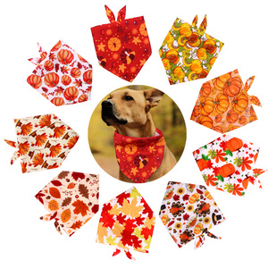 Pet Fall Pet Supplies Halloween Dog Accessories Small Dog  Scarf Puppy Bibs Thanksgiving Dog Supplies