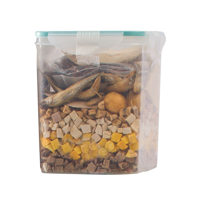 15 Kinds of Pet Freeze-Dried Mixed Barrel Chicken Diced Spring Fish Quail Dog And Cat Snacks Wholesale Net 500g Barrel