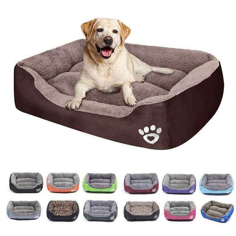 Wholesale Winter Warm Dog Mat Luxury Sofa for Small Medium Dogs Plaid Bed Removable Washable Pet dog Beds