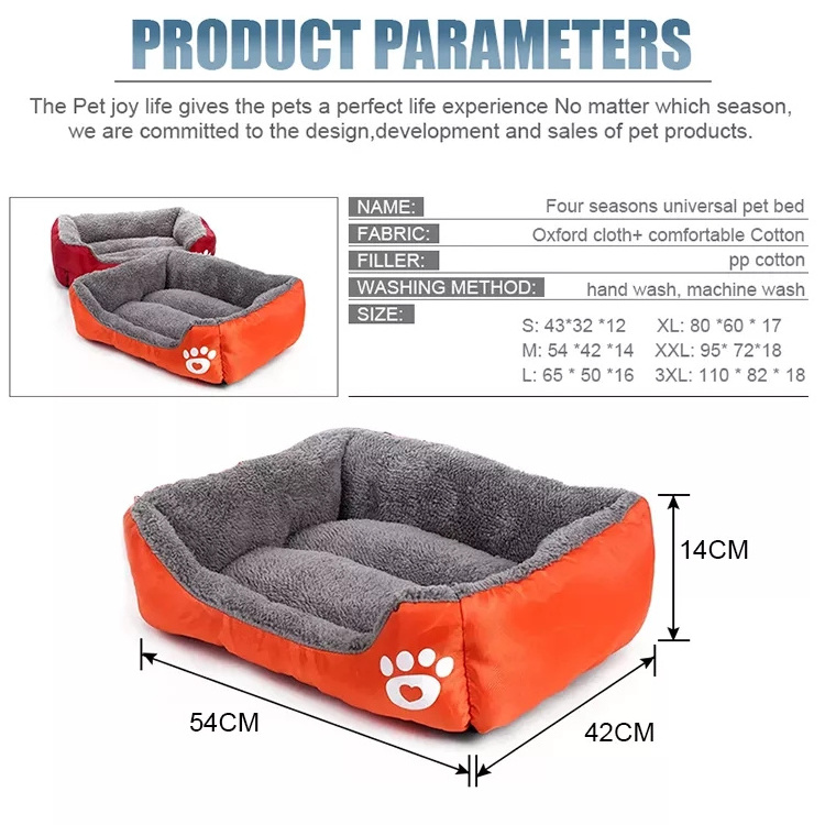 Wholesale Winter Warm Dog Mat Luxury Sofa for Small Medium Dogs Plaid Bed Removable Washable Pet dog Beds