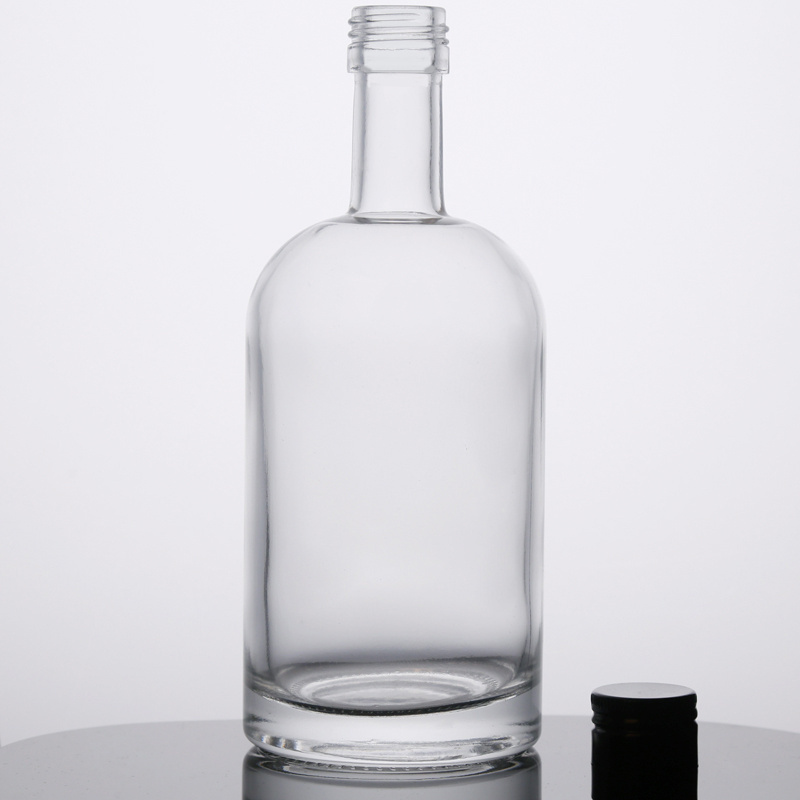 Crystal Glass Material Spirit Bottle Liquor Bottles For Water Vodka Juice Beverage