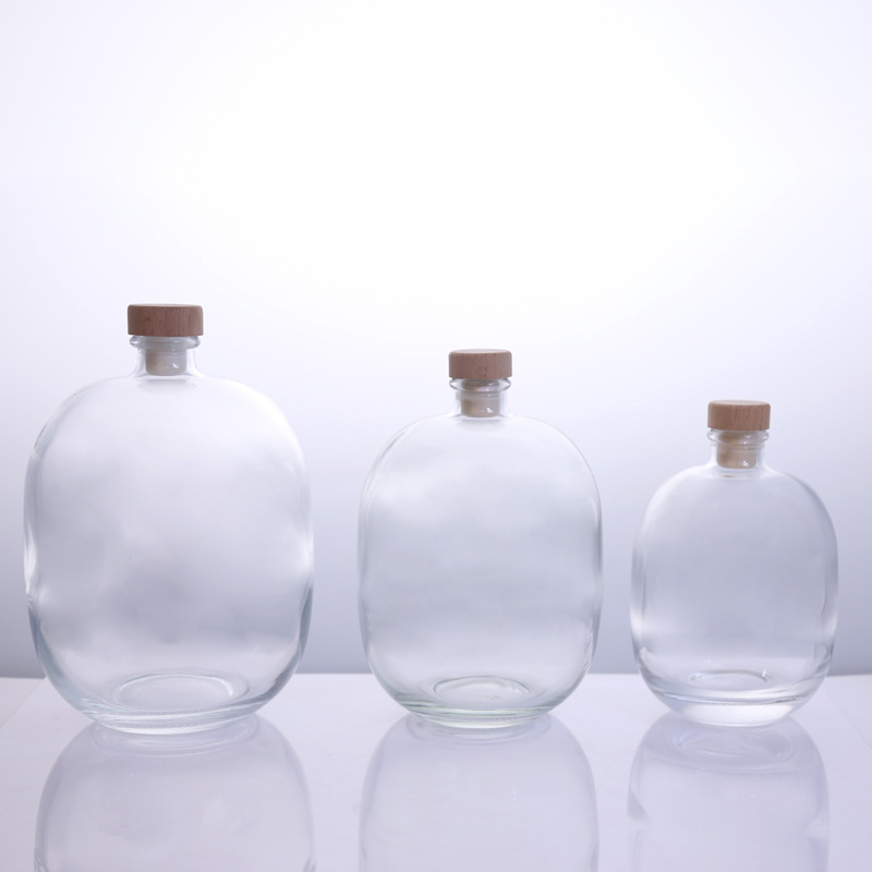 Crystal Glass Material Spirit Bottle Liquor Bottles For Water Vodka Juice Beverage