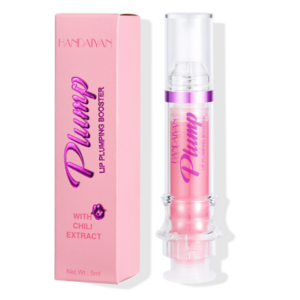 HANDAIYAN PLUMP & POUT Lip Plumping Booster Gloss, High Shine for Plumper Looking Lips, Crystal Volume Lip Oil