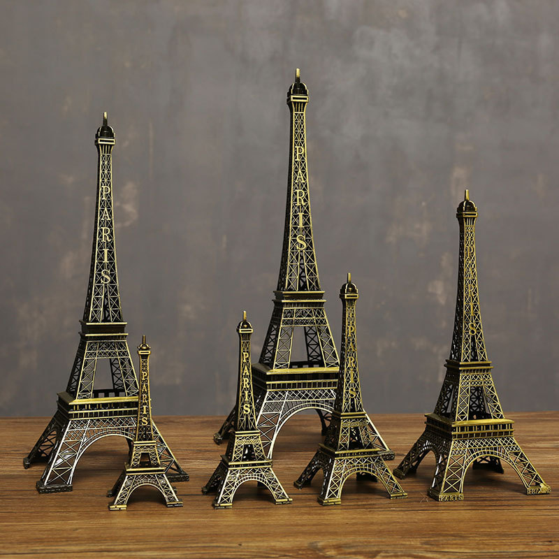 Wholesale Custom Luxury Antique Word Famous 3d Miniature Building Model Burj Khalifa Tower Tourist Souvenir Metal Crafts