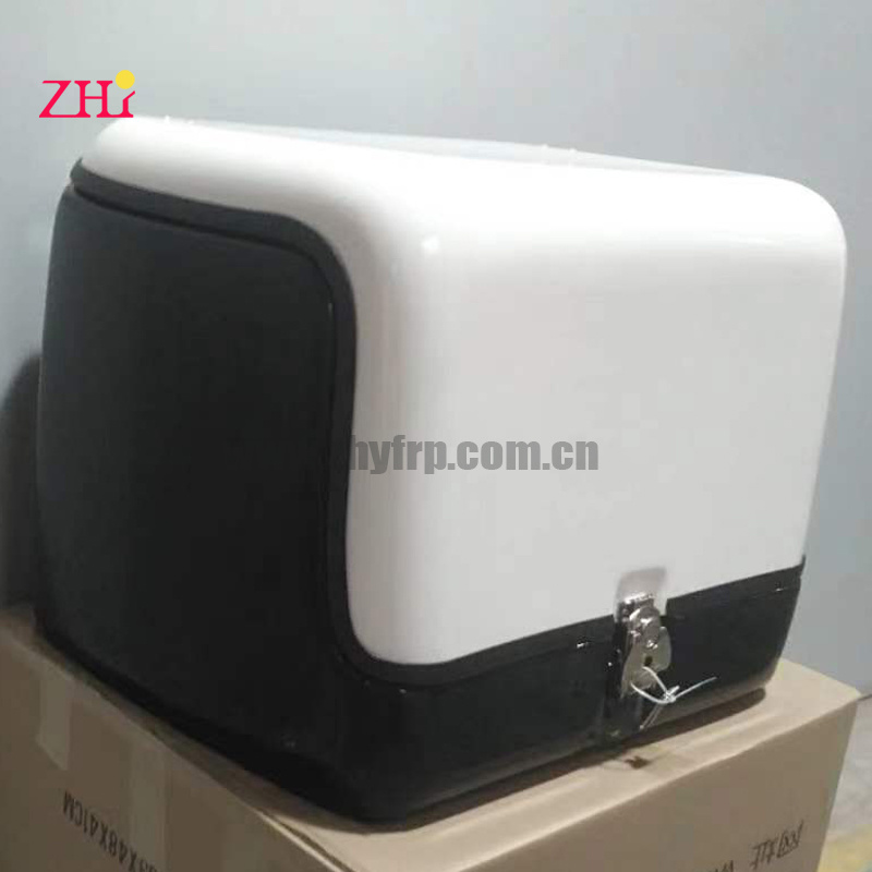 Custom made insulation fiberglass delivery box for motorcycle