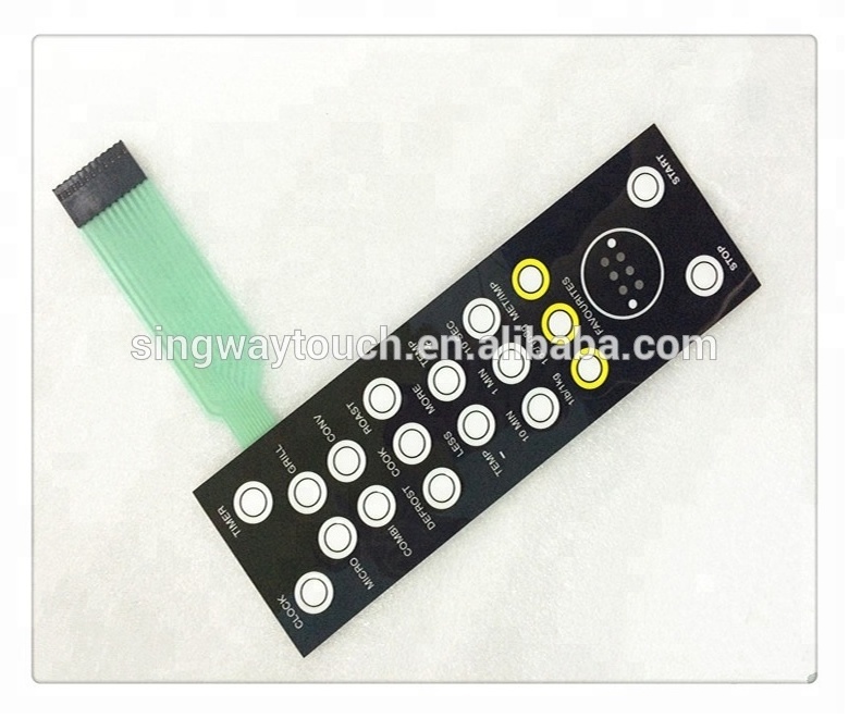 Microwave Oven Font Panel Membrane Switch Control Panel