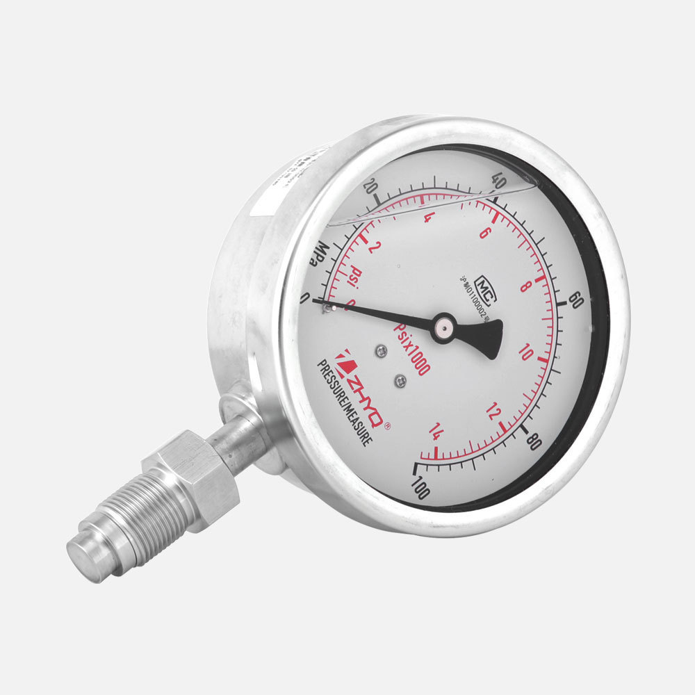 China wholesale industrial anti-shock diaphragm homogenizer vacuum canner pressure gauge special for machine