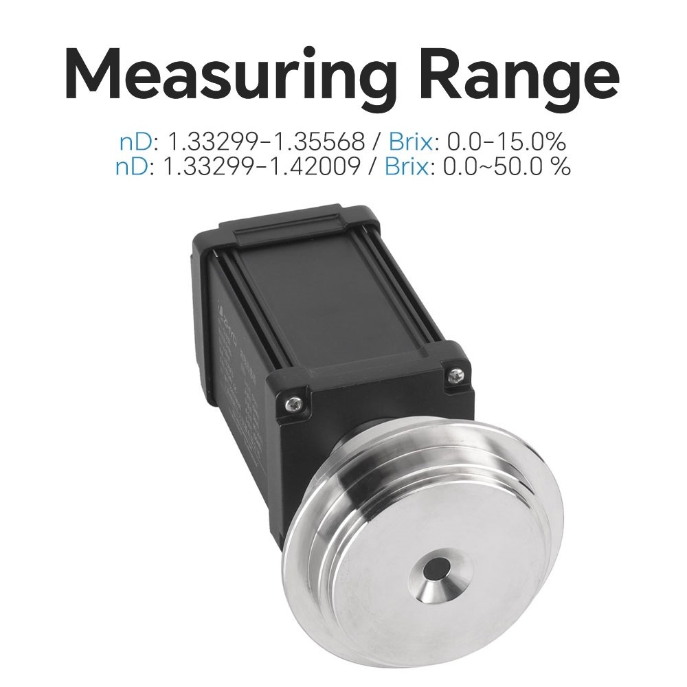 industrial economical 0-53% inline process sugar wine brix meter fruit digital refractometer