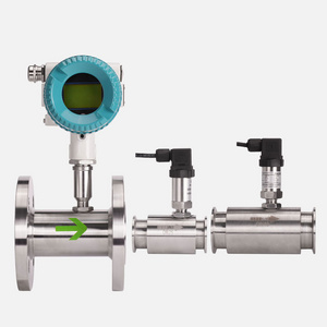 high precision 0.2%R 0.5%R 1%R digital flowmeter water liquid gas turbine flow meter with factory price