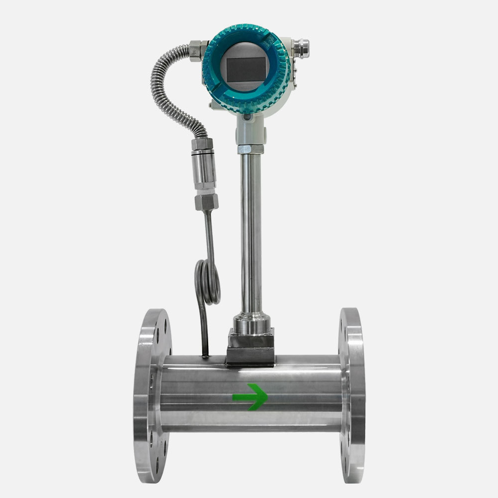 ZHYQ intelligent oil lpg gas saturated steam vortex sensor flow meter transmitters from China