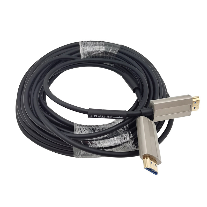 Customized Aoc 4K 8k Hdmi Cable 2.0 Audio and Video Cable Cord Support Active Fiber Optic HDMI Cable