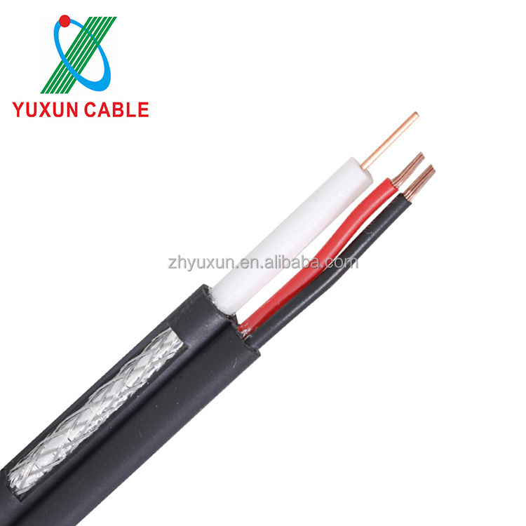 Reasonable Price 75 Ohm Mini Coax Coaxial RG59+2 Composite Cable