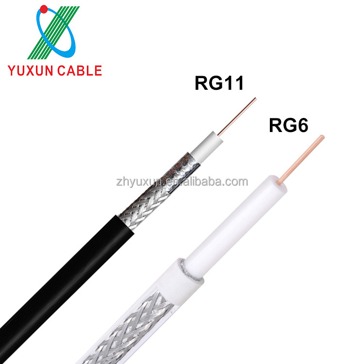 RG Series RG6 RG11 Coaxial Cable Factory Of Data Communication Cables For CCTV