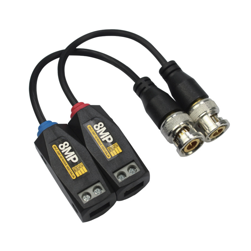 New Arrival Single Channel HD 8MP Split Joint Passive Video Balun for HD-CVI/TVI/AHD/CVBS Transceiver