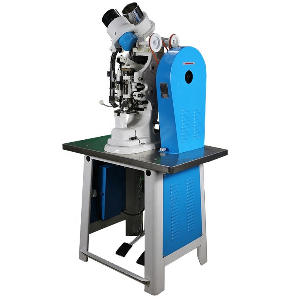 Automatic Double-Side Leather Canvas Rubber Shoe Making Machine Eyelet Machine