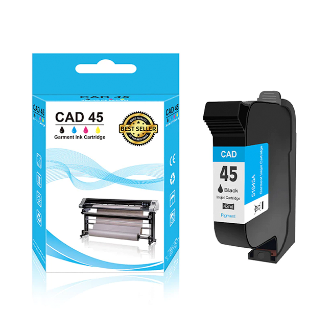 WECARE CAD 45A Regular 51645A remanufactured black ink cartridge for Auri-tech 45 double jet plotter