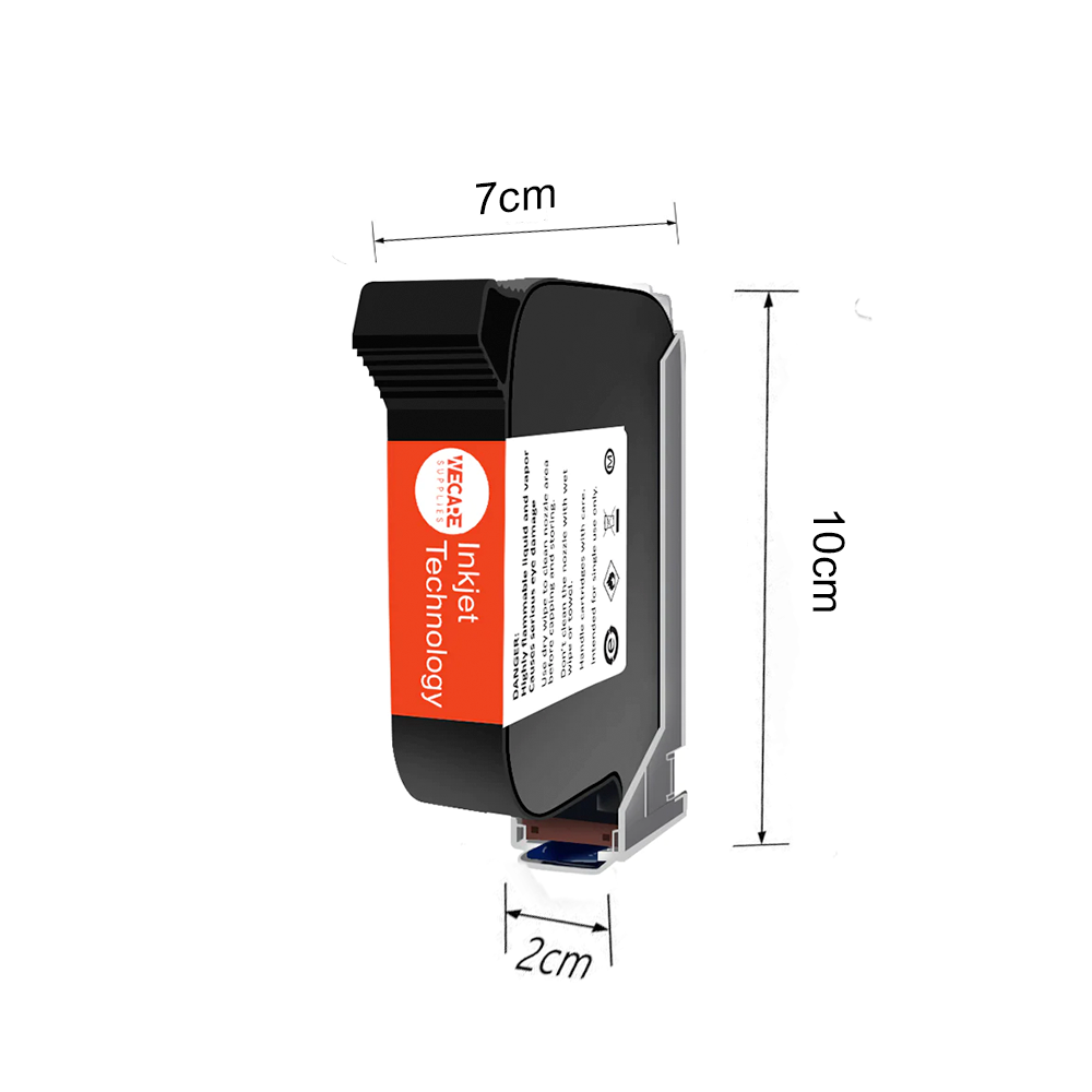 WECARE 42ML solvent fast drying ink cartridge replacement for Kao collins TSK247703 for batch coding machine