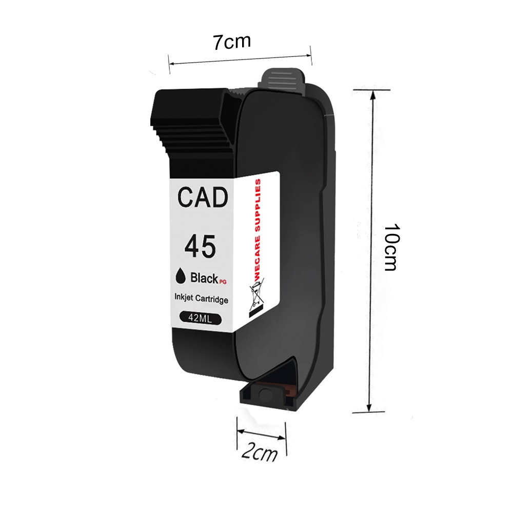 WECARE CAD 45A 51645A Grade A Ink Cartridges Compatible for Jindex JD-QQ2-165D