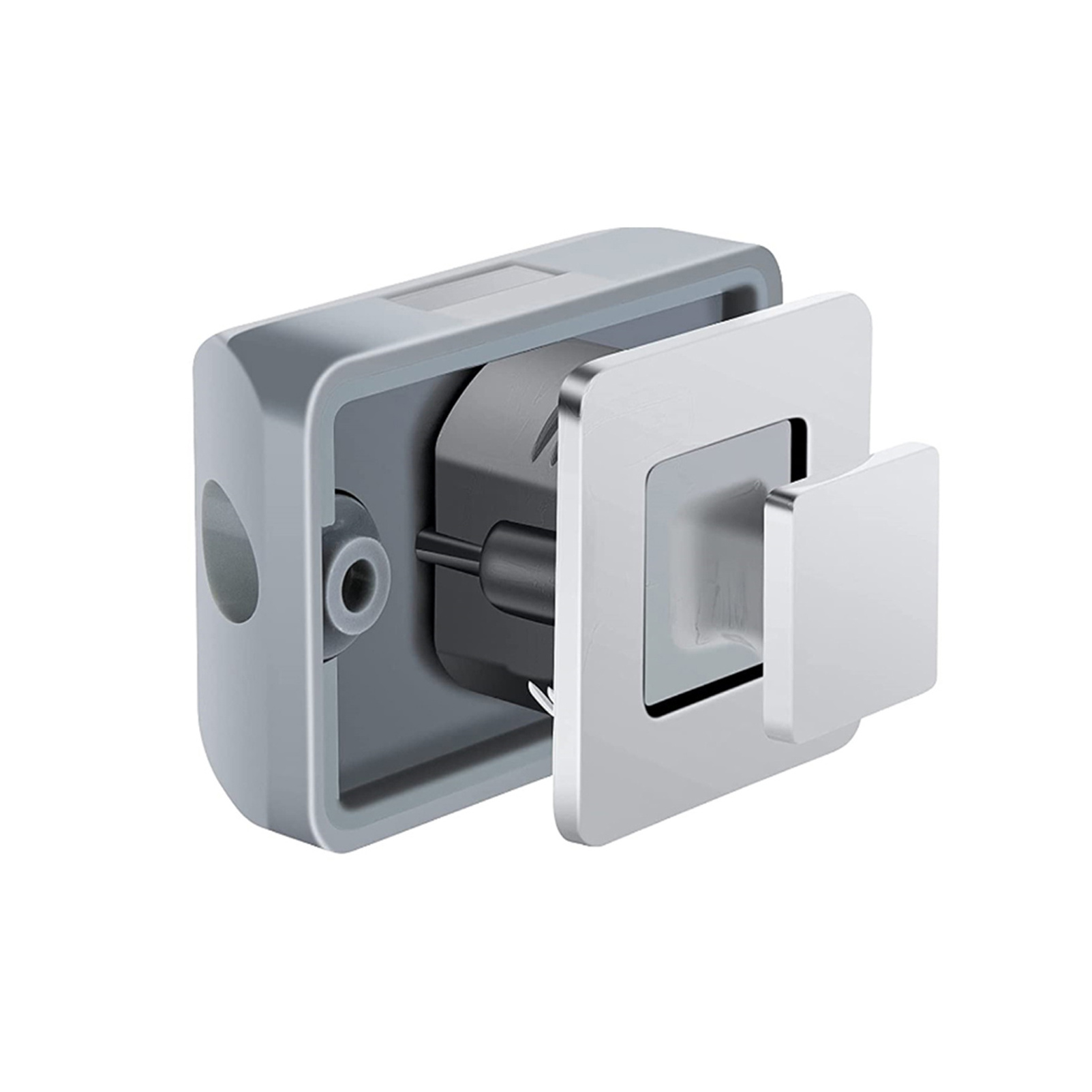 Square Cupboard Push button Lock, Zinc Alloy Metal Drawer Knobs Door  Cabinet Latch for Boats Yachts Motorhome Caravan