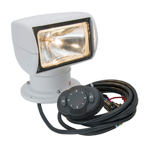 Boat Spotlight 12V 24V  100W 2500LM Rotate Remote Control Marine Portable Halogen Search Light