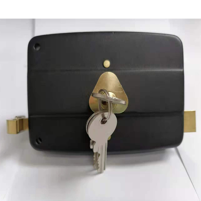 RIM LOCK AND KEY  540.10/12 BRASS HEAD WITH THREE PINS AND BRASS HOOK BOLT DOOR LOCKS