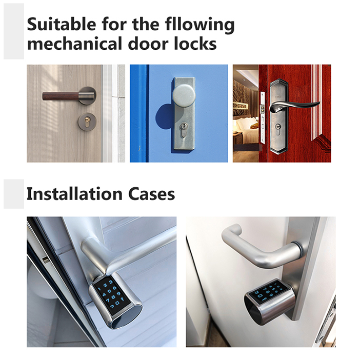 Zeise-ikon Waterproof door cylinder lock password electronic mortise APP unlock smart lock cylinder