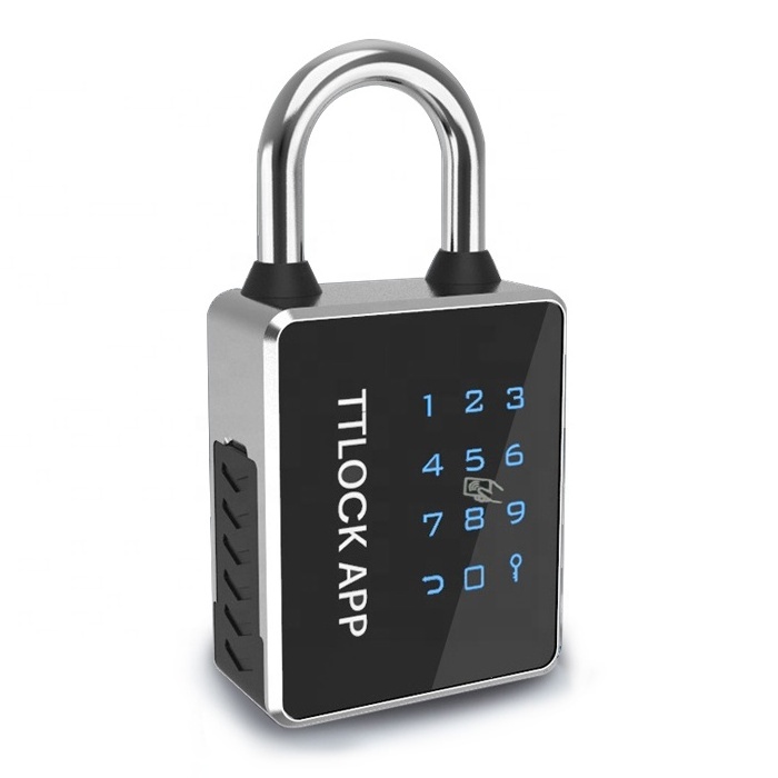 High Security IP65 Waterproof Digital Password smart padlock quick unlock with key Ttlock App smart padlock bluetooth waterproof