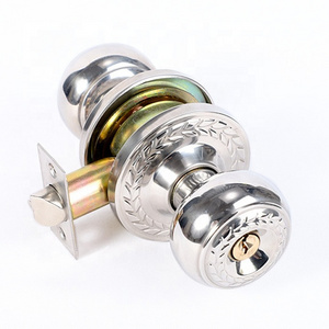 5714 Stainless Steel Privacy Bathroom Bedroom Interior door knobs Safe Ball knob Door Lock