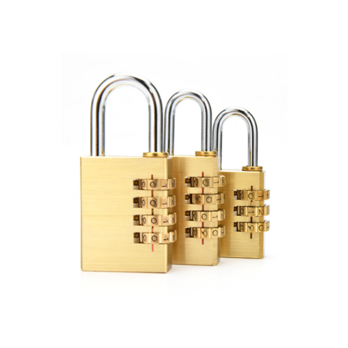 Brass Lock 4 Number Combination Padlock Various  brass lock series factory factory brass digital security pad lock