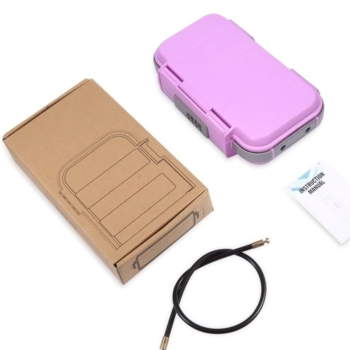 Portable Lock Box for Car Dorm Beach Hotel Personal Items Safe with Code Waterproof Anti-Theft Mini Travel Safe Box