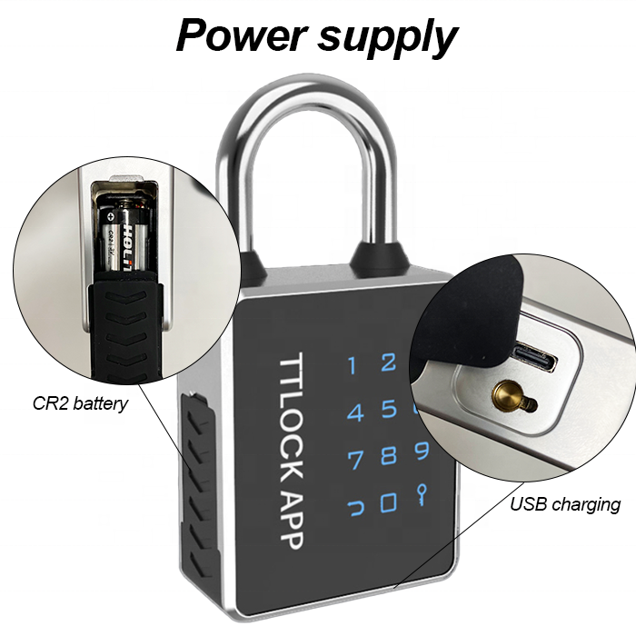 Wi-fi Smart padlock with Keys Bluetooth Keypad Smart Lock Keyless for Home, Gate,Gym,Outdoor,School,Bike, Locker