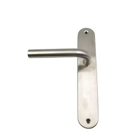 PZ Hole Stainless Steel Door Lever Handle Handles Blanks on Blind Long Plate Lock Sets