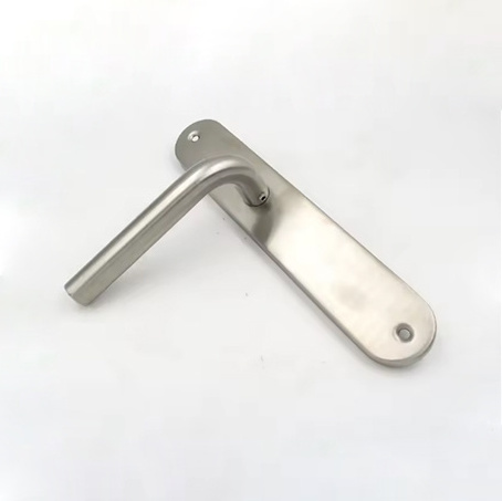 PZ Hole Stainless Steel Door Lever Handle Handles Blanks on Blind Long Plate Lock Sets